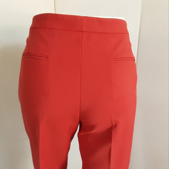ANTONIO MELANI Red Maxine Fit Straight Leg Dress Pants Slacks Sz.12 - Picture 7 of 9